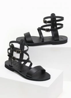 Σανδάλια δερμάτινα με πολλά λουράκια Iris - Μαύρο 10 Σανδάλια δερμάτινα με πολλά λουράκια Iris - Μαύρο -The Fashion Project κατάστημα dermatina gladiator sandalia me diplo desimo 90991 gdav
