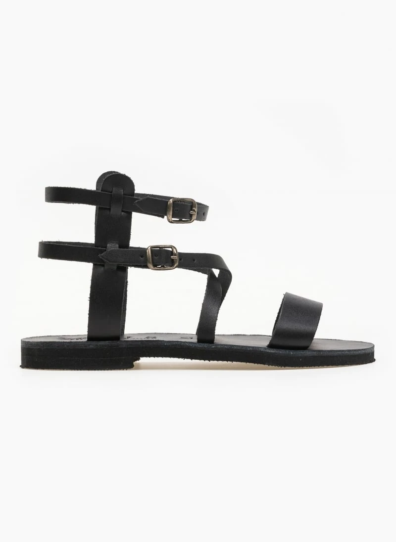 Σανδάλια δερμάτινα με πολλά λουράκια Iris - Μαύρο 8 Σανδάλια δερμάτινα με πολλά λουράκια Iris - Μαύρο - Image 6