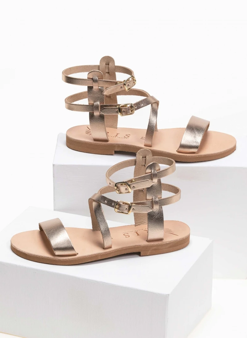 Σανδάλια δερμάτινα με πολλά λουράκια Iris - Mocha 7 Σανδάλια δερμάτινα με πολλά λουράκια Iris - Mocha - Image 5