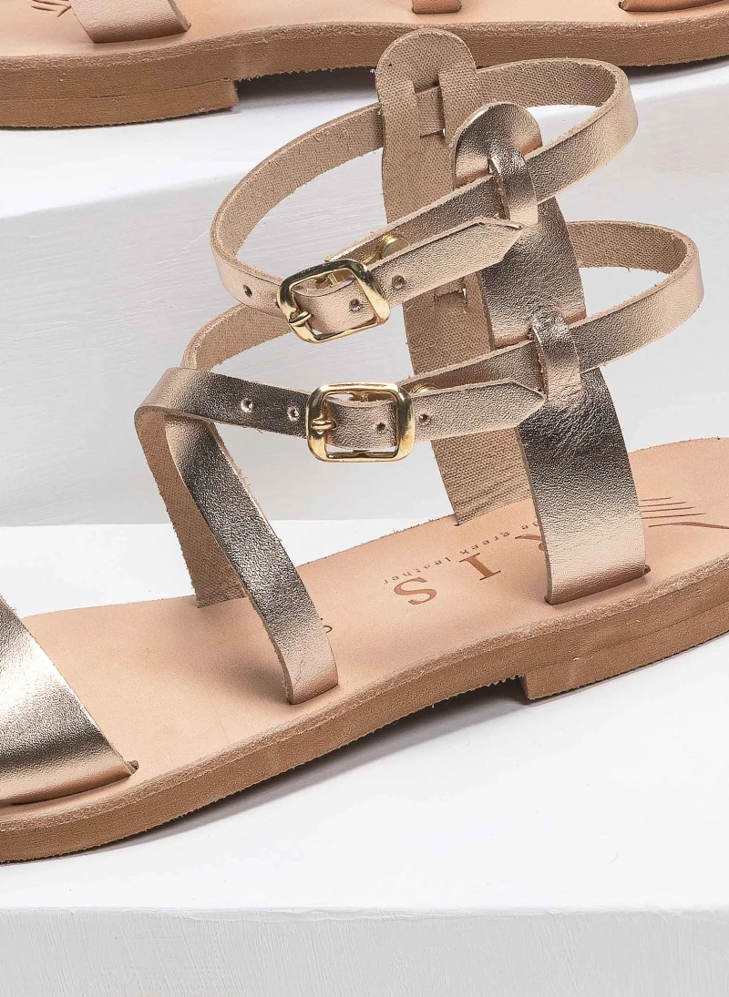 Σανδάλια δερμάτινα με πολλά λουράκια Iris - Mocha 8 Σανδάλια δερμάτινα με πολλά λουράκια Iris - Mocha - Image 6