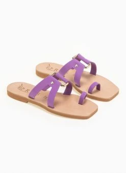 Σανδάλια δερμάτινα με μεταλλική αγκράφα Iris - Μωβ ανοιχτό 8 Σανδάλια δερμάτινα με μεταλλική αγκράφα Iris - Μωβ ανοιχτό -The Fashion Project κατάστημα dermatina kare sandalia me metalliki agkrafa 90592 1sil