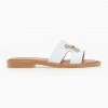 Σανδάλια δερμάτινα με αγκράφα Estil - Λευκό -The Fashion Project κατάστημα dermatina sandalia estil me anoigmata 100783 dhtz