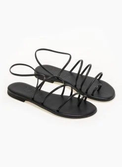 Σανδάλια δερμάτινα με λεπτά λουράκια Iris - Μαύρο 9 Σανδάλια δερμάτινα με λεπτά λουράκια Iris - Μαύρο -The Fashion Project κατάστημα dermatina sandalia me lepta lourakia 90598 wwwc