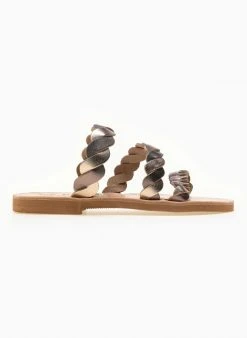 Σανδάλια δερμάτινα με πλεγμένα λουράκια Iris - Mocha 9 Σανδάλια δερμάτινα με πλεγμένα λουράκια Iris - Mocha -The Fashion Project κατάστημα dermatina sandalia me plegmena lourakia 90614 92kz