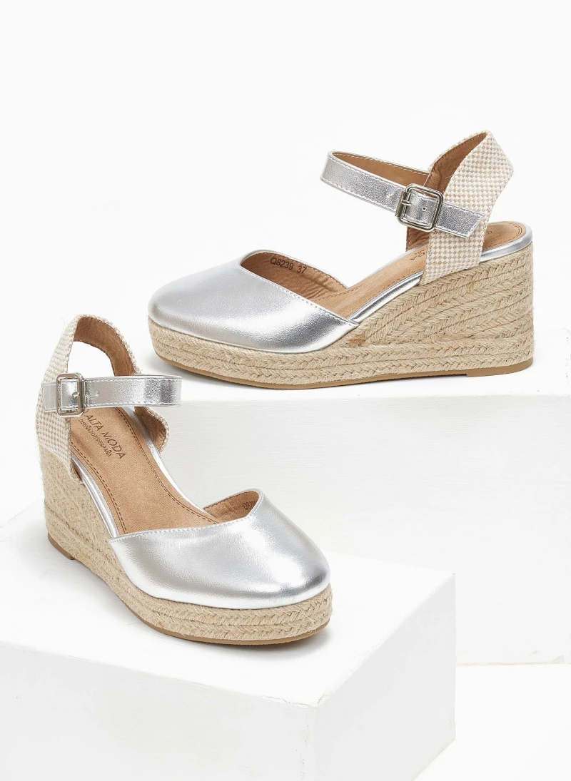 The Fashion Project Εσπαντρίγιες Platform σε μεταλλικές αποχρώσεις - Ασημί 4 The Fashion Project Εσπαντρίγιες Platform σε μεταλλικές αποχρώσεις - Ασημί - Image 2