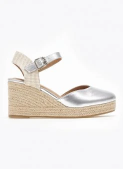 The Fashion Project Εσπαντρίγιες Platform σε μεταλλικές αποχρώσεις - Ασημί