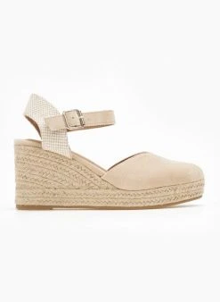 The Fashion Project Εσπαντρίγιες Platform Suede - Μπεζ