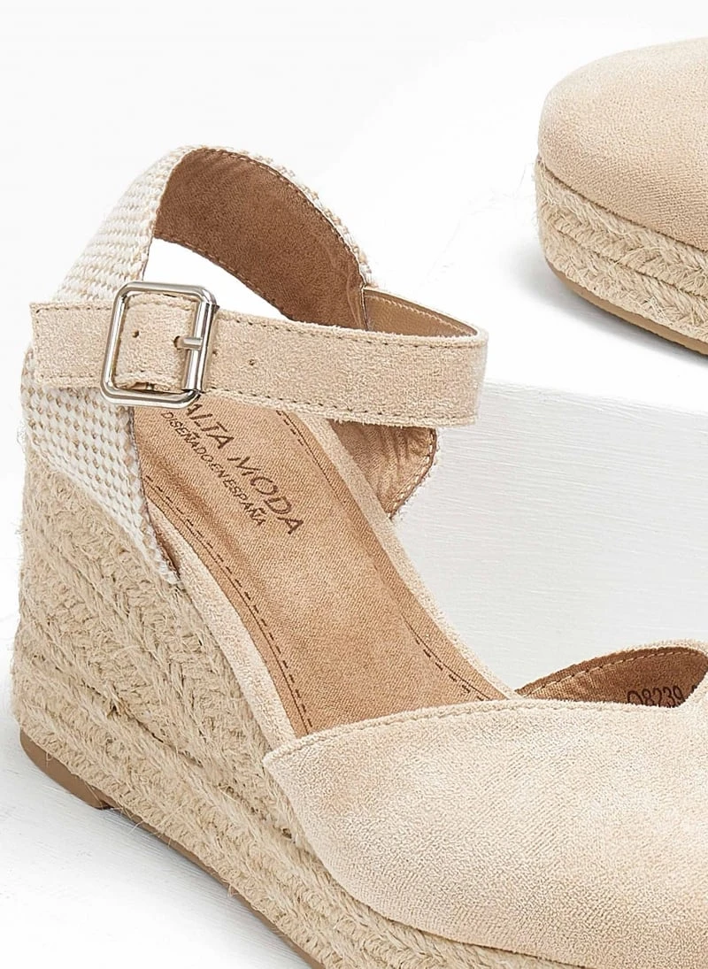 The Fashion Project Εσπαντρίγιες Platform Suede - Μπεζ 5 The Fashion Project Εσπαντρίγιες Platform Suede - Μπεζ - Image 3