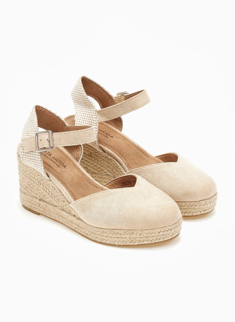 The Fashion Project Εσπαντρίγιες Platform Suede - Μπεζ 4 The Fashion Project Εσπαντρίγιες Platform Suede - Μπεζ - Image 2