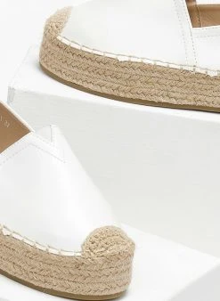 The Fashion Project Εσπαντρίγιες δερματίνη με σχοίνινη σόλα - Λευκό -The Fashion Project κατάστημα espantrigies dermatini me sxoinini sola 110521 7398