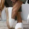 The Fashion Project Εσπαντρίγιες δερματίνη με σχοίνινη σόλα - Λευκό -The Fashion Project κατάστημα espantrigies dermatini me sxoinini sola 110521 g2tm