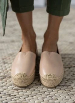 The Fashion Project Εσπαντρίγιες δερματίνη με σχοίνινη σόλα - Nude