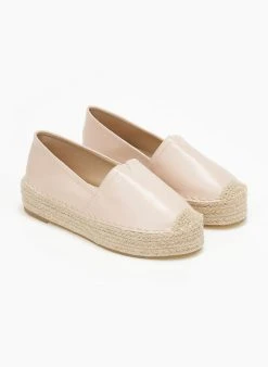 The Fashion Project Εσπαντρίγιες δερματίνη με σχοίνινη σόλα - Nude -The Fashion Project κατάστημα espantrigies dermatini me sxoinini sola 110523 k7d1