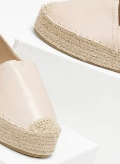 The Fashion Project Εσπαντρίγιες δερματίνη με σχοίνινη σόλα - Nude -The Fashion Project κατάστημα espantrigies dermatini me sxoinini sola 110523 npwp