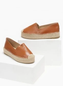 The Fashion Project Εσπαντρίγιες δερματίνη με σχοίνινη σόλα - Ταμπά -The Fashion Project κατάστημα espantrigies dermatini me sxoinini sola 110524 4z48