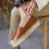 The Fashion Project Εσπαντρίγιες δερματίνη με σχοίνινη σόλα - Ταμπά -The Fashion Project κατάστημα espantrigies dermatini me sxoinini sola 110524 7y5n