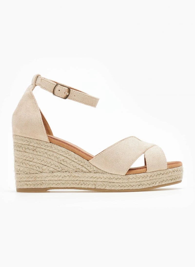 The Fashion Project Εσπαντρίγιες Platform Suede με χιαστί φάσα - Μπεζ 3 The Fashion Project Εσπαντρίγιες Platform Suede με χιαστί φάσα - Μπεζ