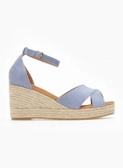 The Fashion Project Εσπαντρίγιες Platform Suede με χιαστί φάσα - Ραφ