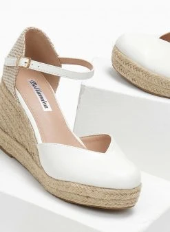 The Fashion Project Εσπαντρίγιες Platforms με μπαρέτα - Λευκό -The Fashion Project κατάστημα espantrigies platforms me mpareta 110827 3jmm