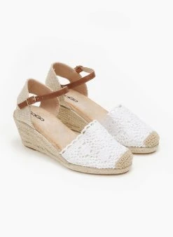 The Fashion Project Εσπαντρίγιες Platforms με μπαρέτα - Λευκό -The Fashion Project κατάστημα espantrigies platforms me mpareta 110998 h9fp