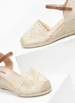 The Fashion Project Εσπαντρίγιες Platforms με μπαρέτα - Μπεζ -The Fashion Project κατάστημα espantrigies platforms me mpareta 111000 5ajy