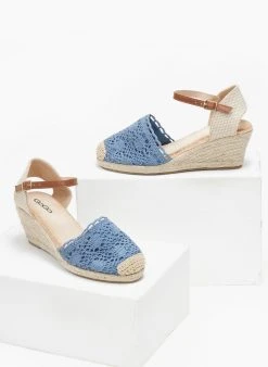 The Fashion Project Εσπαντρίγιες Platforms με μπαρέτα - Μπλε Jean -The Fashion Project κατάστημα espantrigies platforms me mpareta 111002 iys8