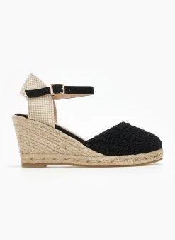 The Fashion Project Εσπαντρίγιες Platforms πλεκτές - Μαύρο