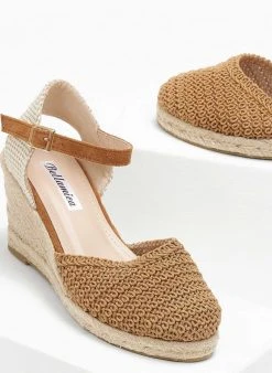 The Fashion Project Εσπαντρίγιες Platforms πλεκτές - Κάμελ -The Fashion Project κατάστημα espantrigies platforms plektes 111139 980p