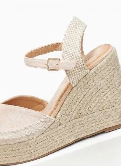 The Fashion Project Εσπαντρίγιες Platforms Suede με μπαρέτα - Μπεζ -The Fashion Project κατάστημα espantrigies platforms suede me mpareta 111200 24oc