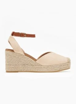 The Fashion Project Εσπαντρίγιες Platforms Suede με μπαρέτα - Μπεζ