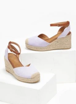 The Fashion Project Εσπαντρίγιες Platforms Suede με μπαρέτα - Λιλά -The Fashion Project κατάστημα espantrigies platforms suede me mpareta 111682 k2db