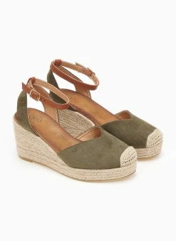 The Fashion Project Εσπαντρίγιες Platforms Suede με μπαρέτα - Λαδί -The Fashion Project κατάστημα espantrigies platforms suede me mpareta 111683 ot8o