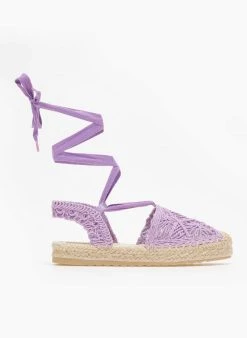 The Fashion Project Εσπαντρίγιες πλεκτές Lake Up - Μωβ -The Fashion Project κατάστημα espantrigies plektes lake up 110949 9mk9