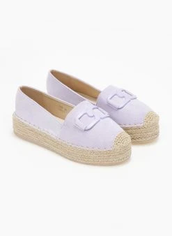 The Fashion Project Εσπαντρίγιες Suede με διπλή σόλα - Λιλά -The Fashion Project κατάστημα espantrigies suede me dipli sola 111021 6se9