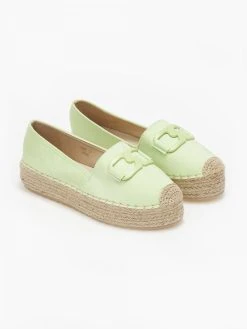 The Fashion Project Εσπαντρίγιες Suede με διπλή σόλα - Lime -The Fashion Project κατάστημα espantrigies suede me dipli sola 111022 c76f