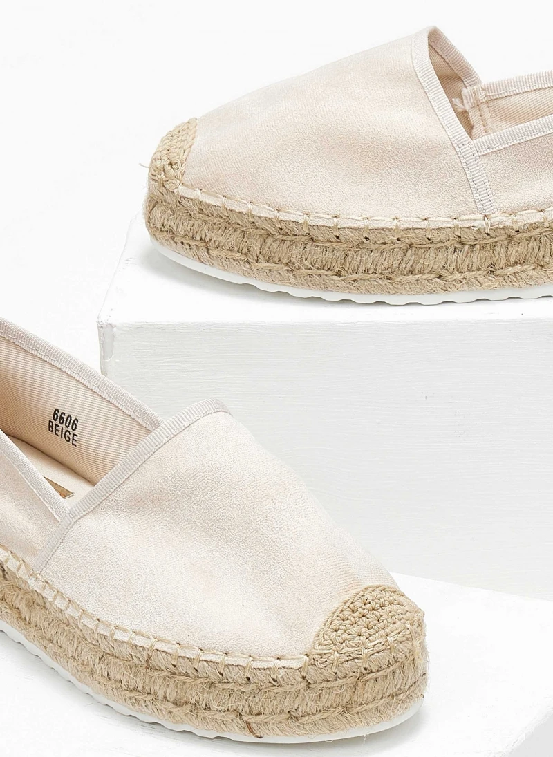 The Fashion Project Εσπαντρίγιες Suede με εξωτερική ραφή - Μπεζ 5 The Fashion Project Εσπαντρίγιες Suede με εξωτερική ραφή - Μπεζ - Image 3