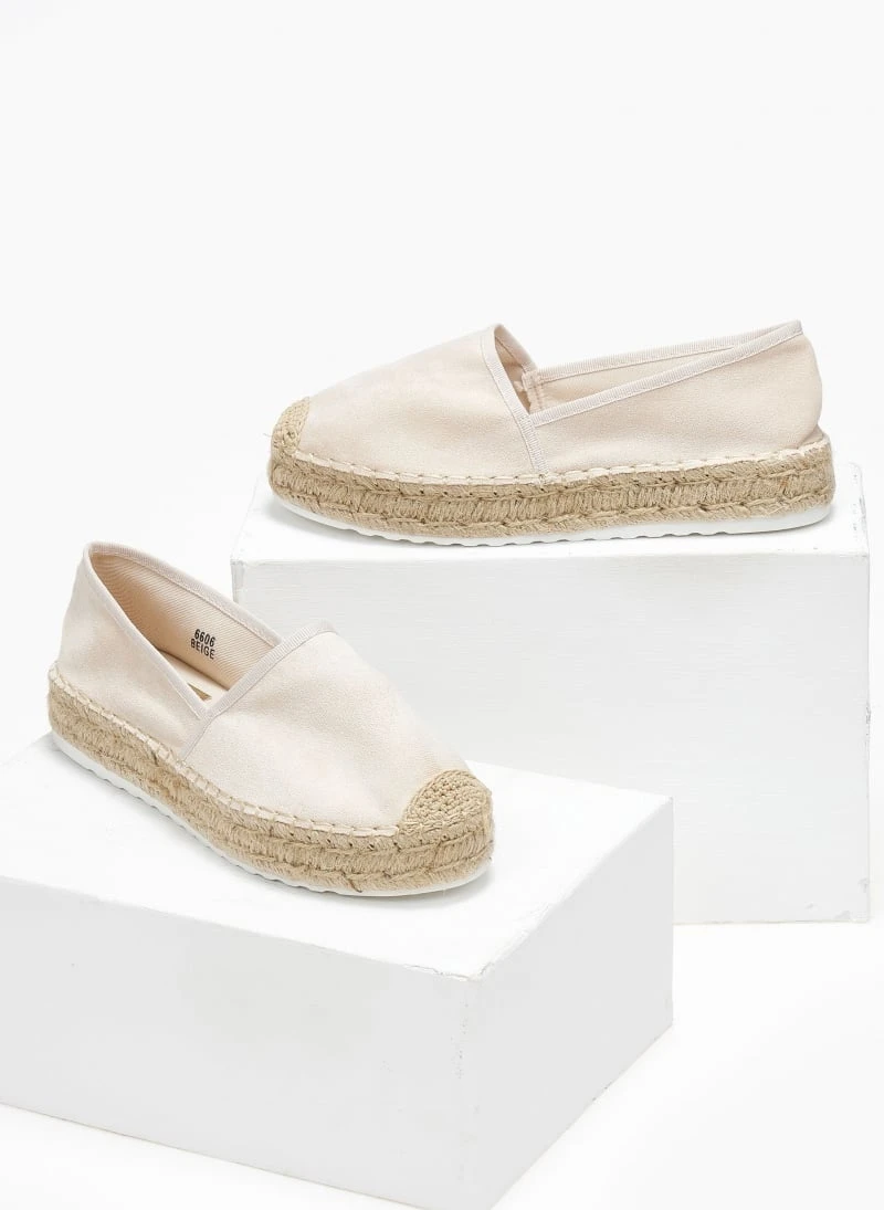 The Fashion Project Εσπαντρίγιες Suede με εξωτερική ραφή - Μπεζ 8 The Fashion Project Εσπαντρίγιες Suede με εξωτερική ραφή - Μπεζ - Image 6