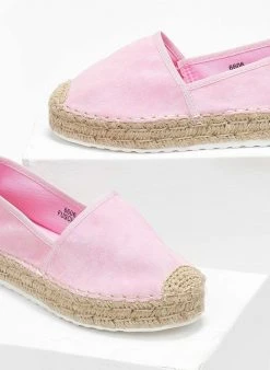 The Fashion Project Εσπαντρίγιες Suede με εξωτερική ραφή - Ροζ -The Fashion Project κατάστημα espantrigies suede me ekswteriki rafi 111038 ceod