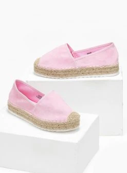 The Fashion Project Εσπαντρίγιες Suede με εξωτερική ραφή - Ροζ -The Fashion Project κατάστημα espantrigies suede me ekswteriki rafi 111038 oebs