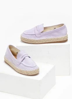 The Fashion Project Εσπαντρίγιες Suede με εξωτερική ραφή - Λιλά -The Fashion Project κατάστημα espantrigies suede me ekswteriki rafi 111261 k202