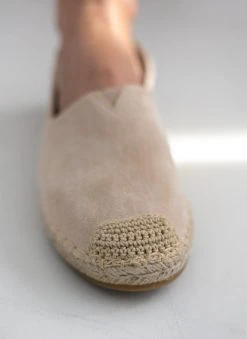 The Fashion Project Εσπαντρίγιες Suede με εξωτερική ραφή - Μπεζ -The Fashion Project κατάστημα espantrigies suede me ekswteriki rafi 111663 hlm1