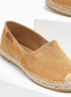 The Fashion Project Εσπαντρίγιες Suede με εξωτερική ραφή - Κάμελ -The Fashion Project κατάστημα espantrigies suede me ekswteriki rafi 111664 1b6f