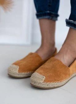 The Fashion Project Εσπαντρίγιες Suede με εξωτερική ραφή - Κάμελ