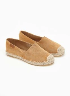 The Fashion Project Εσπαντρίγιες Suede με εξωτερική ραφή - Κάμελ -The Fashion Project κατάστημα espantrigies suede me ekswteriki rafi 111664 xl0d