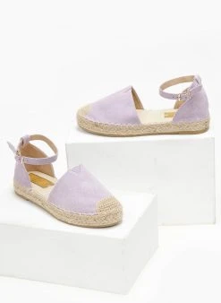 The Fashion Project Εσπαντρίγιες Suede με μπαρέτα - Λιλά -The Fashion Project κατάστημα espantrigies suede me mpareta 111672 lggs