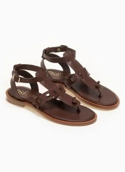 Σανδάλια δερμάτινα Ankle Strap Estil - Καφέ 8 Σανδάλια δερμάτινα Ankle Strap Estil - Καφέ -The Fashion Project κατάστημα estil dermatina flat pedila 90899 2kba