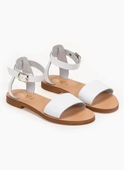 Σανδάλια δερμάτινα με Pattern Tfp - Λευκό -The Fashion Project κατάστημα estil dermatina isia pedila me pattern fidi 93194 mv85