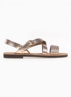 Σανδάλια δερμάτινα Crossover Estil - Χαλκός 9 Σανδάλια δερμάτινα Crossover Estil - Χαλκός -The Fashion Project κατάστημα estil dermatina isia pedila me pattern sti fasa 92112 i07j