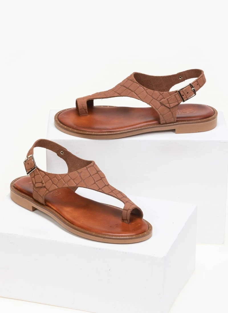 Σανδάλια δερμάτινα κροκό Estil - Ταμπά 3 Σανδάλια δερμάτινα κροκό Estil - Ταμπά