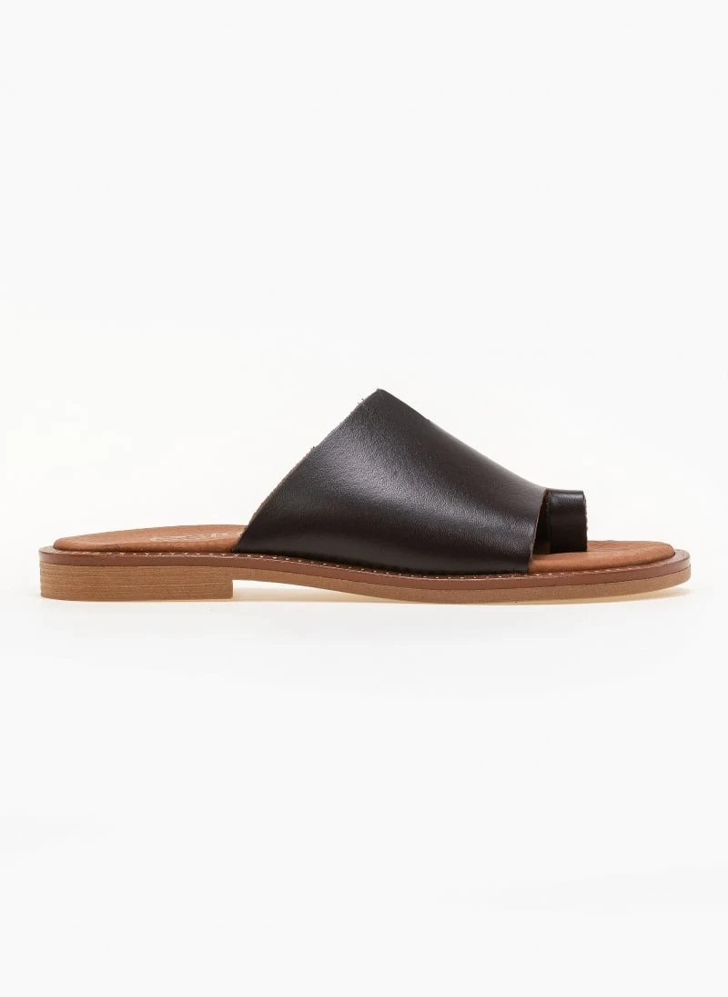 Σανδάλια δερμάτινα με άνισο τελείωμα Estil - Καφέ 8 Σανδάλια δερμάτινα με άνισο τελείωμα Estil - Καφέ - Image 6